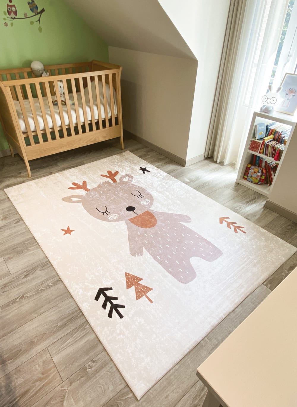 Tapis enfant cerf marron 160x230 - Maisons du Monde