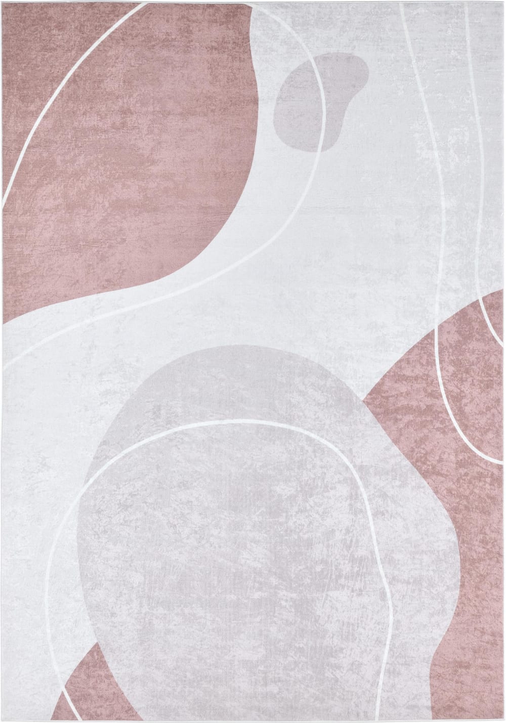 Alfombra moderna beige con dibujo abstracto 120x160