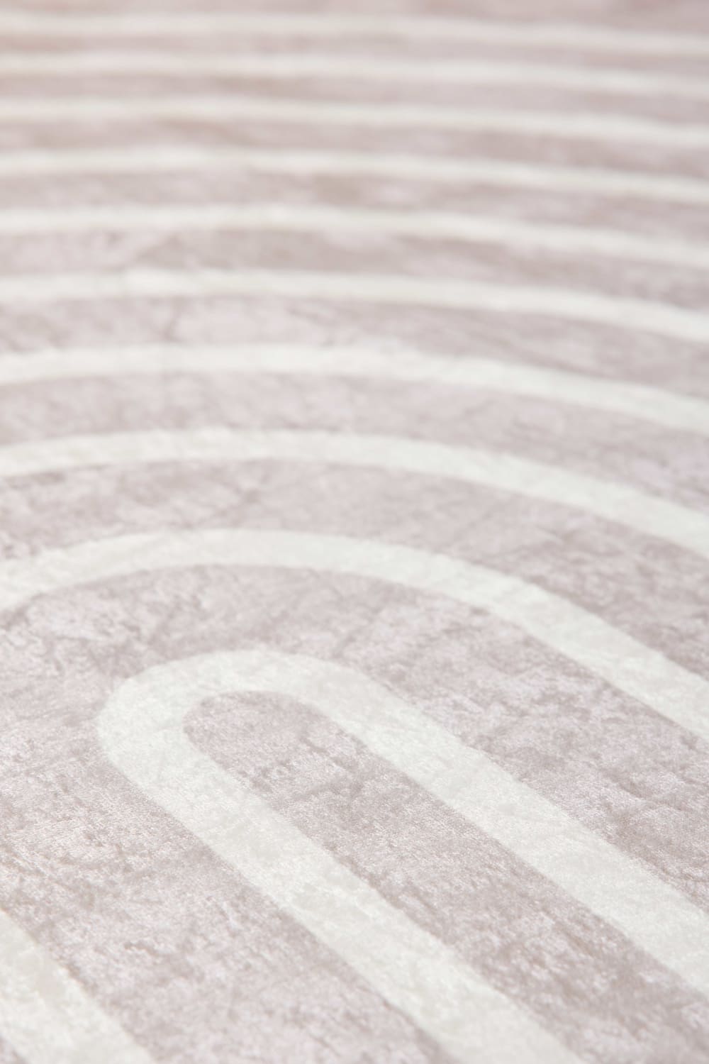 Tapis arc en ciel beige et blanc 80x150 — vue 4