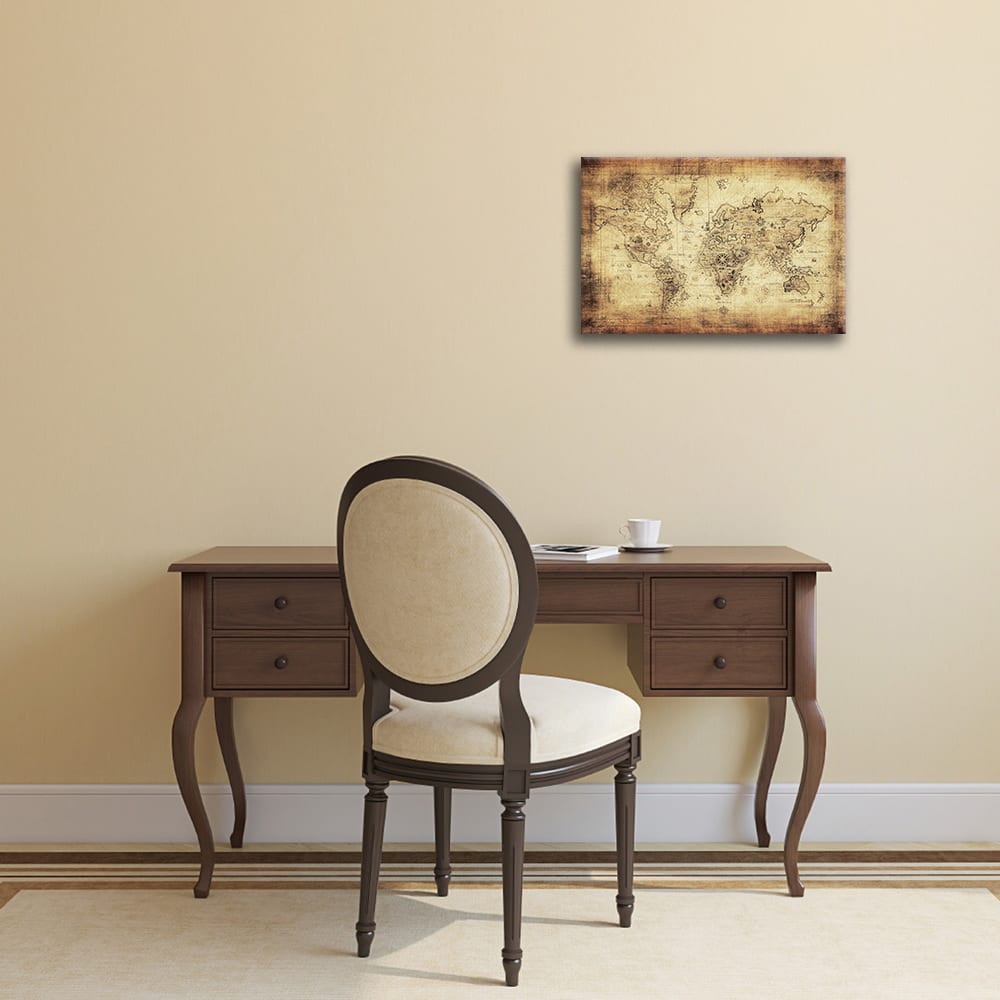 Stampa su tela - Mappa Antica No. 70 cm. 40x60 - Legendarte