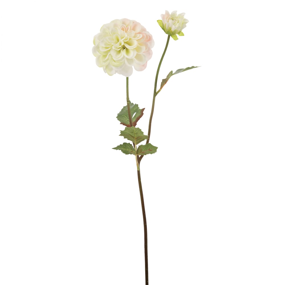 Tige de dahlia artificielle blanche h50