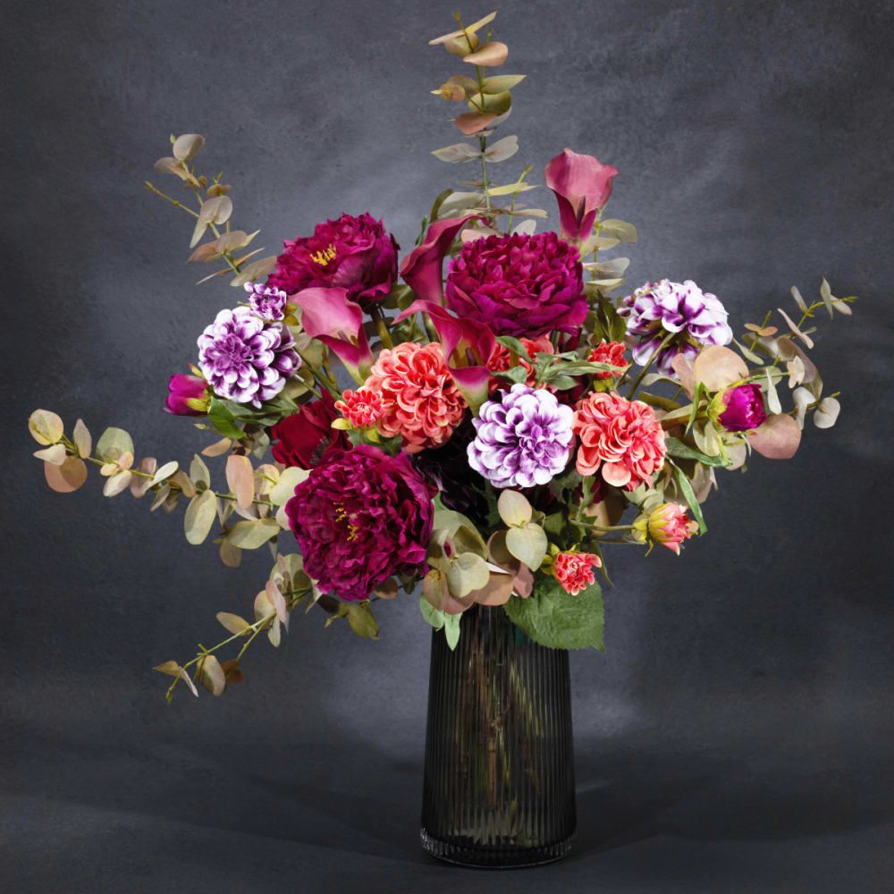 Tige de dahlia artficielle rose h50 — vue 4