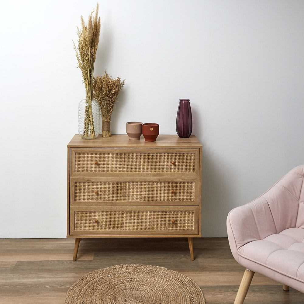Commode en bois 3 tiroirs - Maisons du Monde