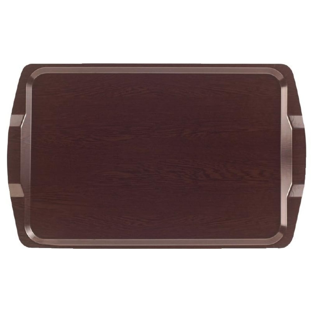 Plateau de service carré avec poignées stratifié 640 mm   cambro wengé - Maisons du Monde