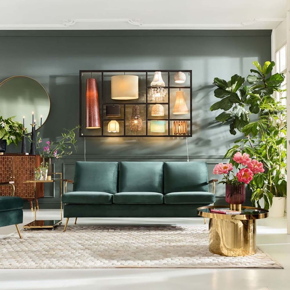 Lámpara de pared 12 pantallas 110x185 - Maisons du Monde