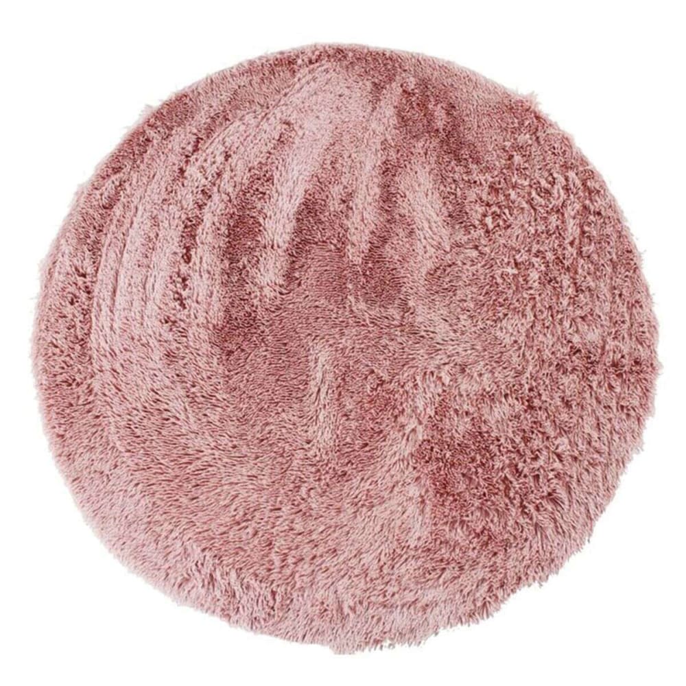 Tapis à base fine et souple extra doux rose diam.120