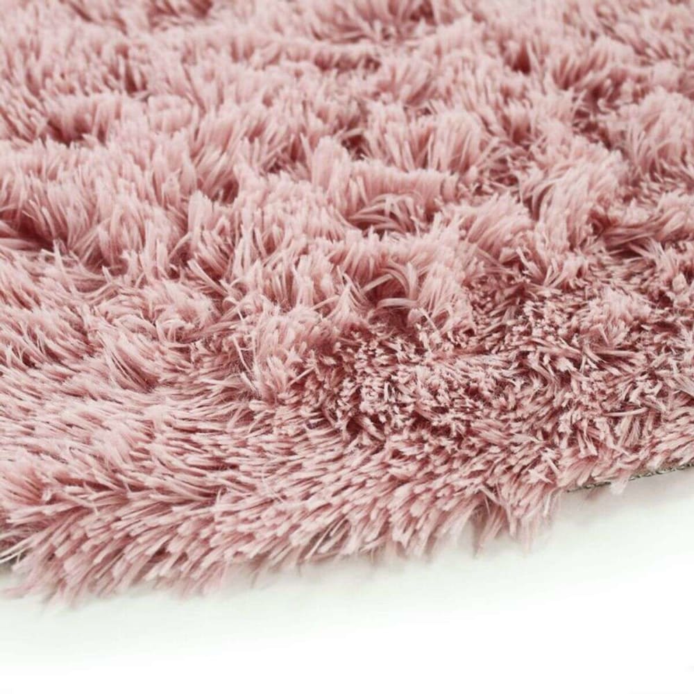 Tapis à base fine et souple extra doux rose diam.120 — vue 4