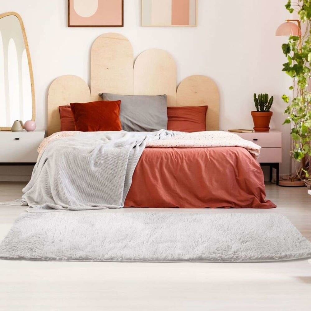 Tapis à base fine et souple extra doux blanc 80x180 — vue 3