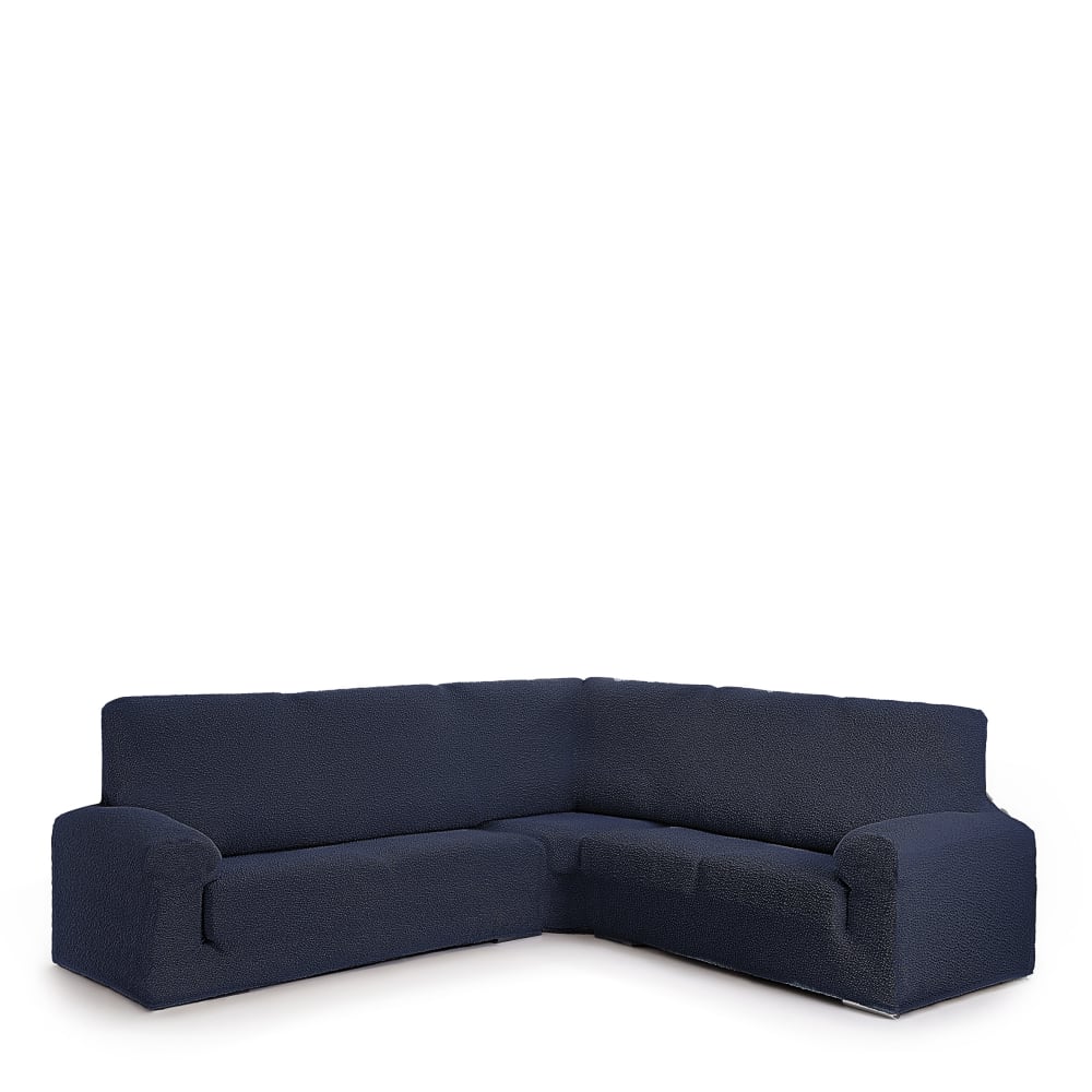 EYSA 3+2- Sitzer-Ecksofa Prämie Roc. Multielastischer Stoff. blauen. Blau