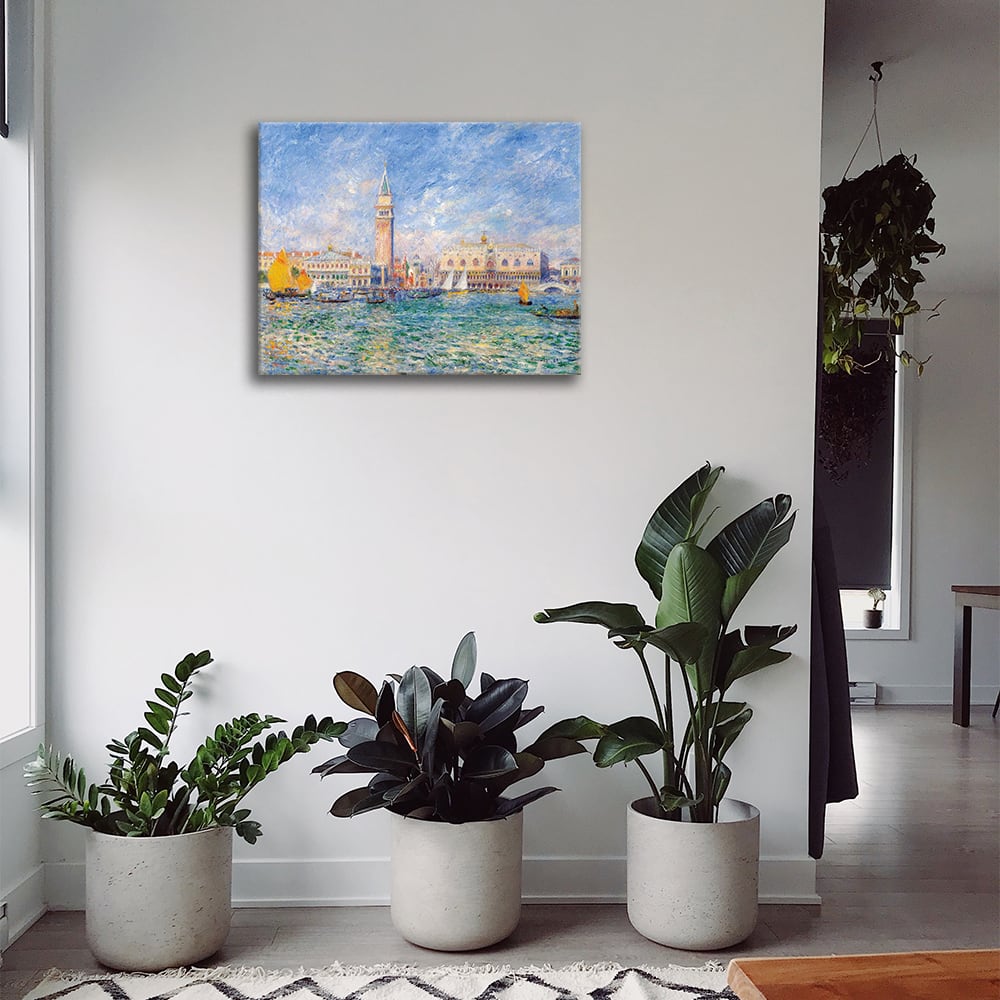 Tableau - Vue de Venise (Le Palais des Doges), Renoir 50x60cm - Maisons du Monde