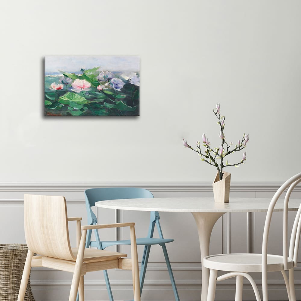 Tableau - Nénuphars - Karl Hagenmeister 60x90cm - Maisons du Monde