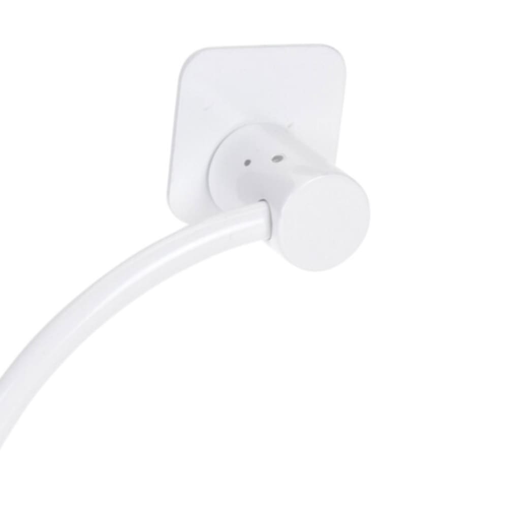Porte-serviettes anneau en métal blanc - 18x18cm - Maisons du Monde