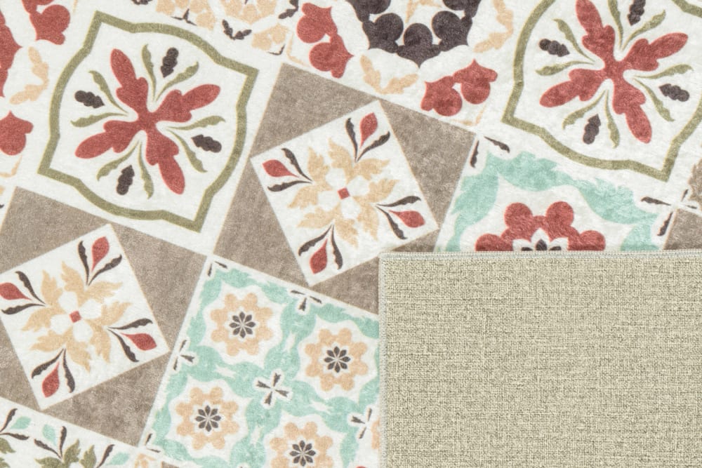 Tapis de cuisine carreaux de ciment multicolore 80x300 — vue 3