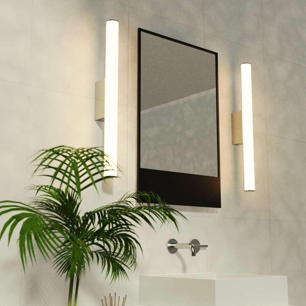 Applique de salle de bain en métal et en couleur bronze 90 cm - Maisons du Monde