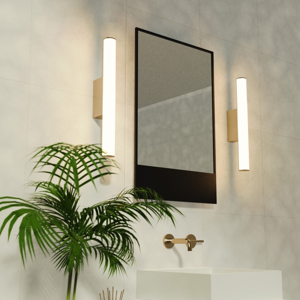 Applique de salle de bain en métal de couleur bronze de 60 cm - Maisons du Monde