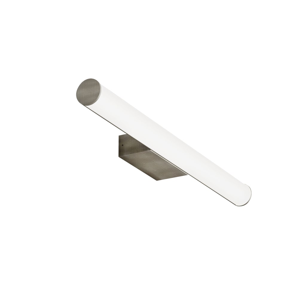 Sulion Moderne LED-Wandleuchte Nickel gebürstet Bad IP44 60 cm Silber Metall
