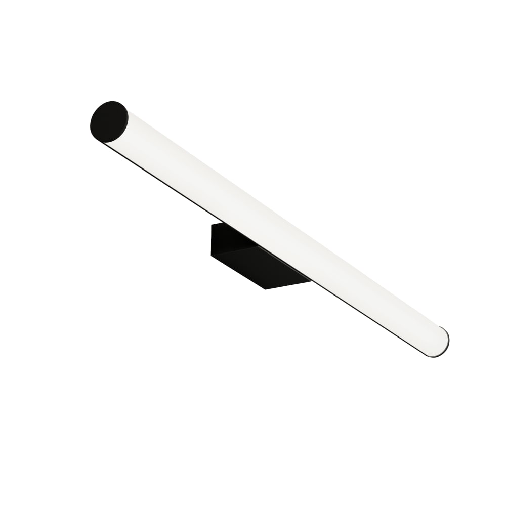 Aplique de pared led para baño 18w en color negro
