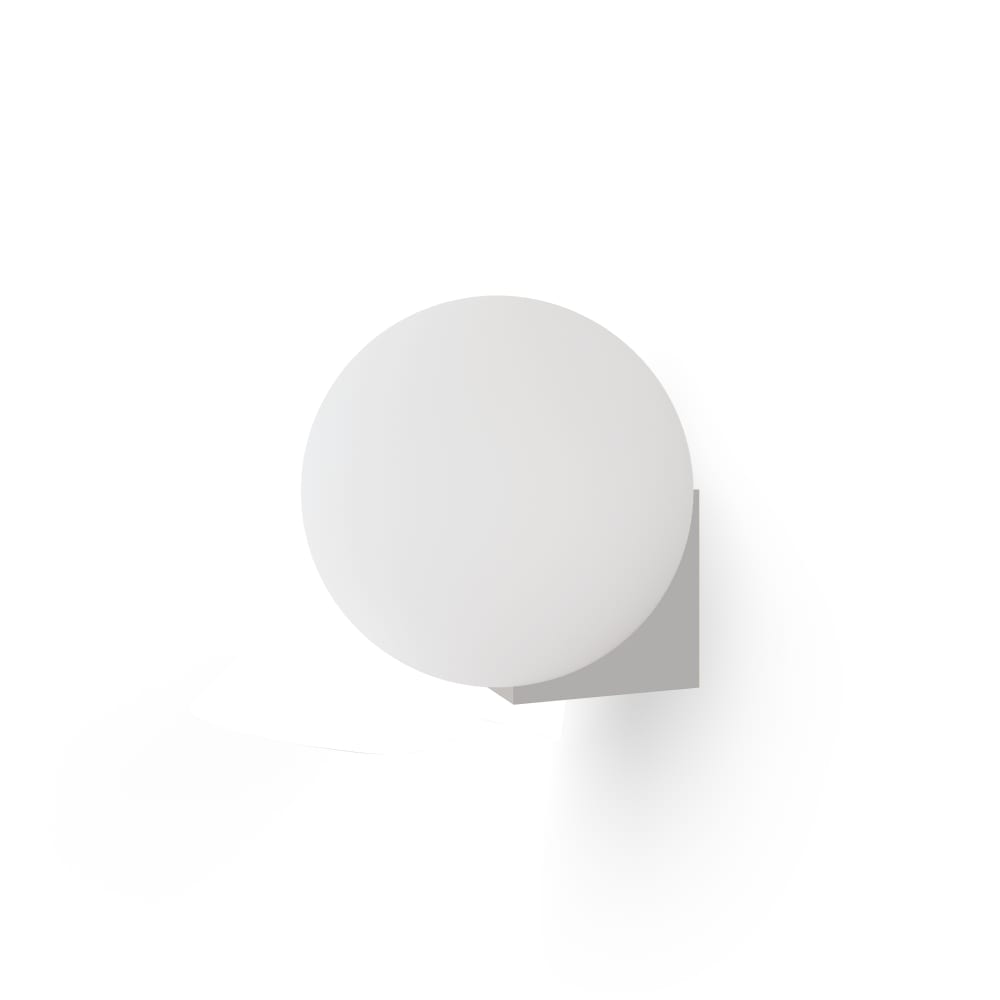Applique murale moderne avec boule en verre opale et chrome ip44 (g9) Applique murale moderne avec boule en verre opale et chrome ip44 (g9)