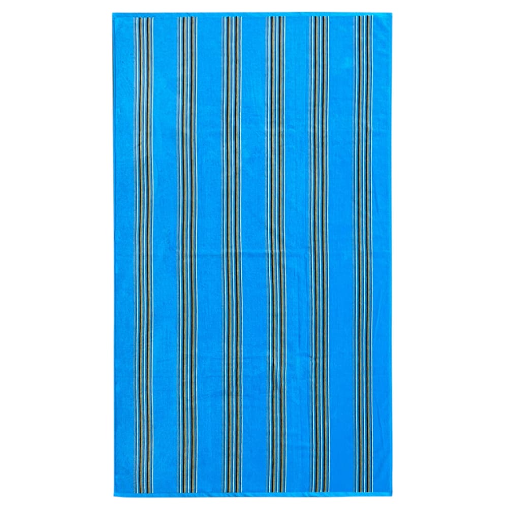 Serviette de plage éponge velours Milonga turquoise 90x170 400g/m²