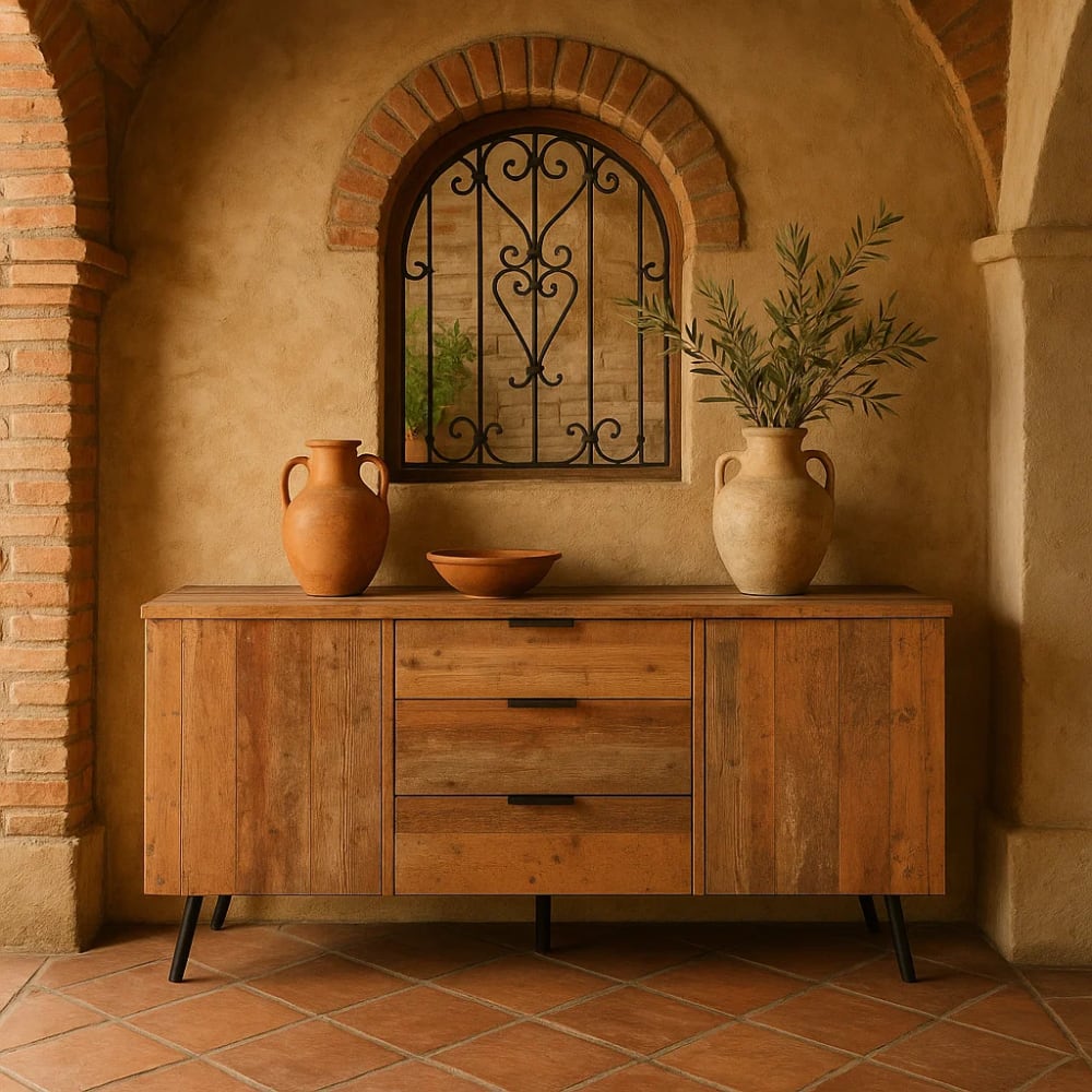 Credenza in legno con 2 ante e 3 cassetti - Urban Meuble