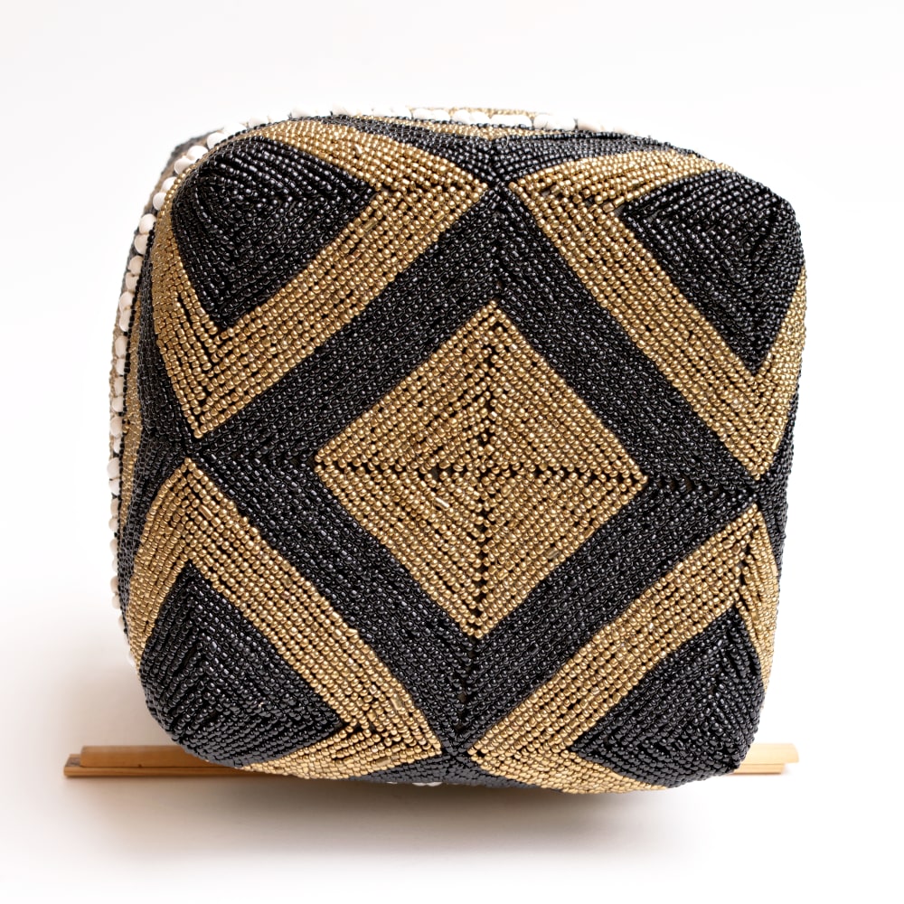 Caja de bambú y cuentas de vidrio 19 x 14 cm - Maisons du Monde