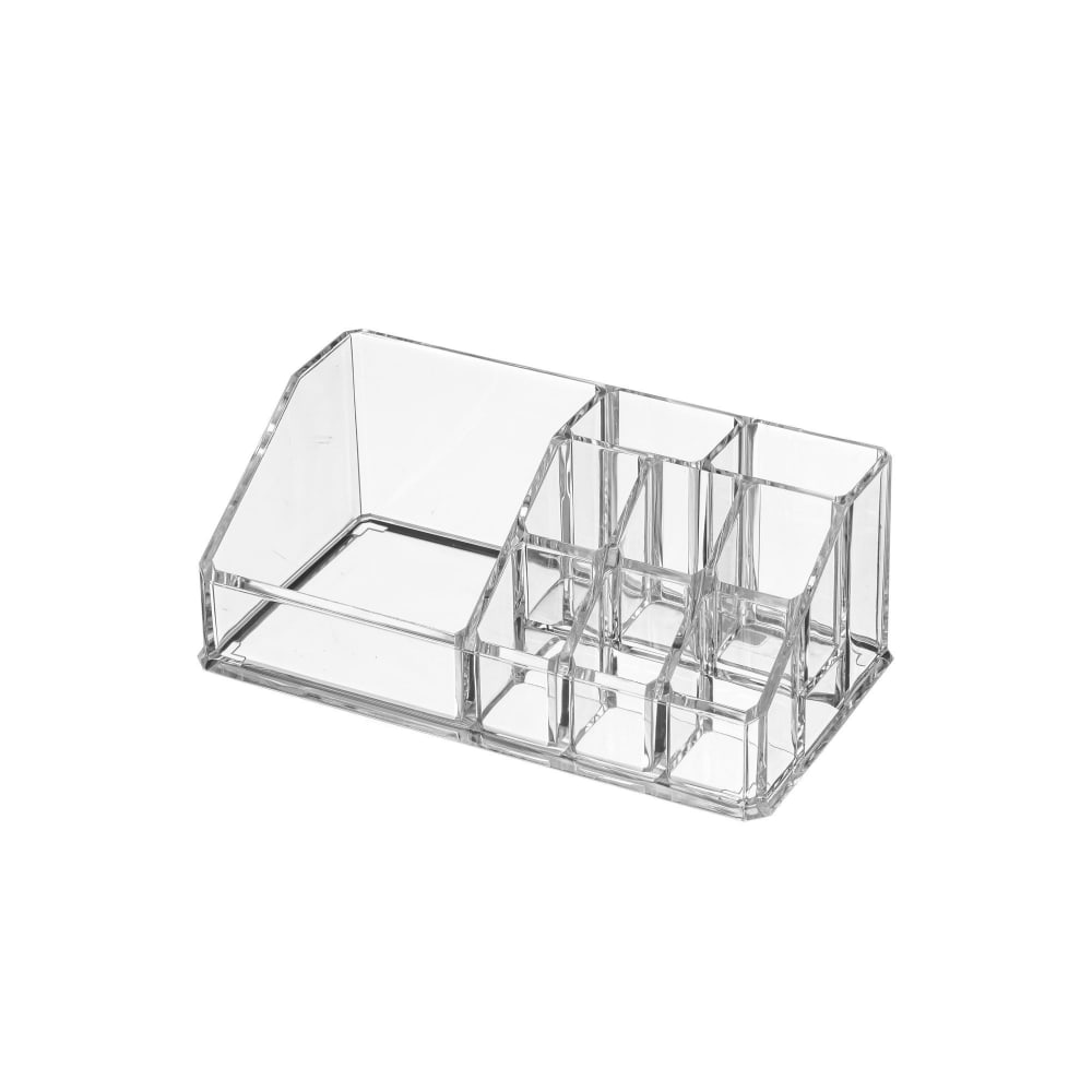 Wadiga Rangement maquillage transparent - 17x9.5x6.5cm - Acrylique