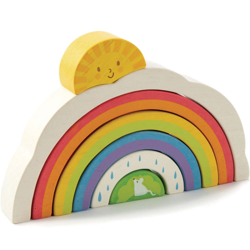 Tender Leaf Toys Regenbogen aus Holz MEHRFARBIG HOLZ Baby