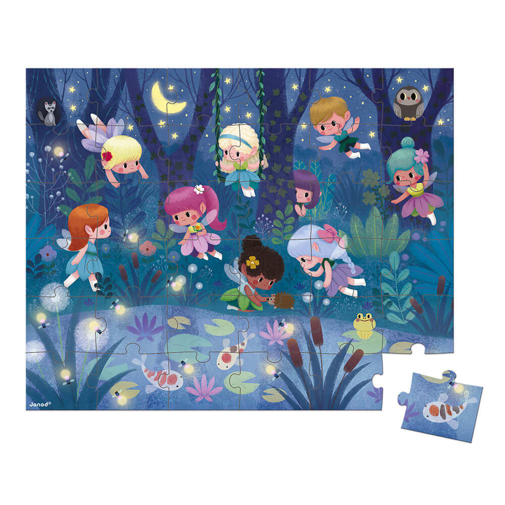 Puzzle Les fées et les nénuphars
