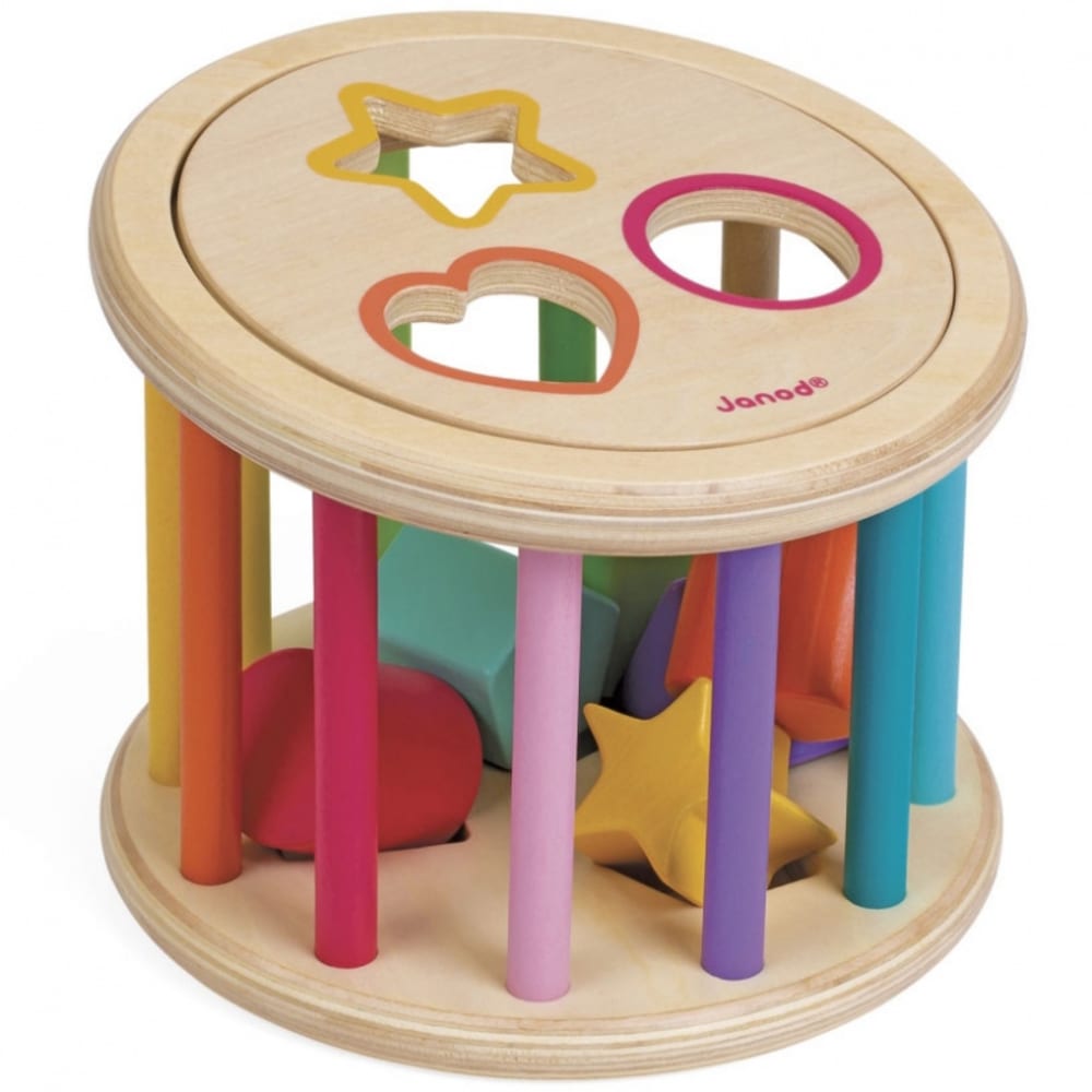 Janod Formen-Quiz I Wood style modern MEHRFARBIG HOLZ Baby