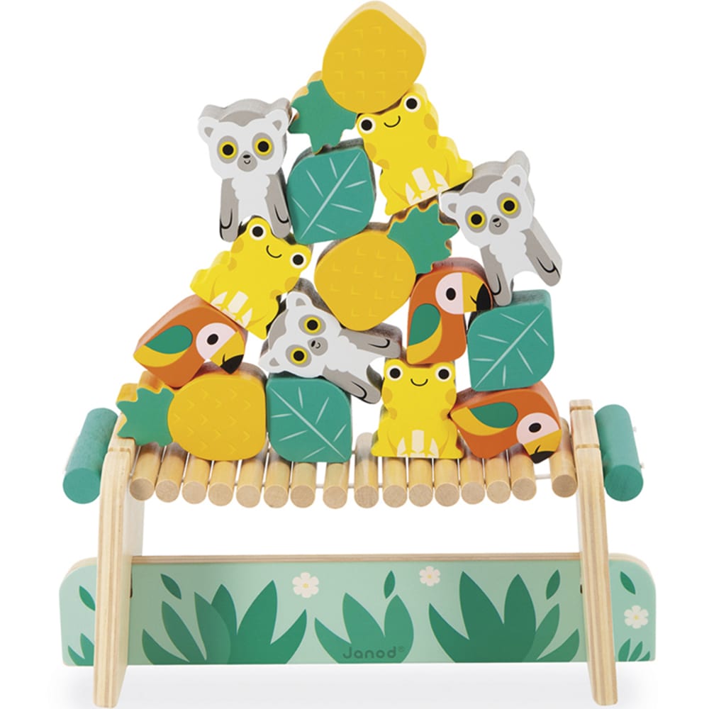 Janod Balancespiel Tropical Tropik style modern GELB HOLZ Baby