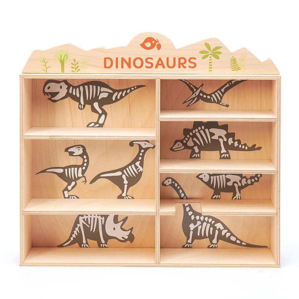 Set animaux en bois Dinosaures