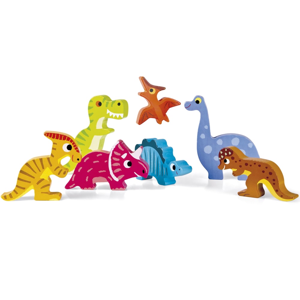 Puzzle à encastrement Chunky Dinosaures (7 pièces) - Maisons du Monde