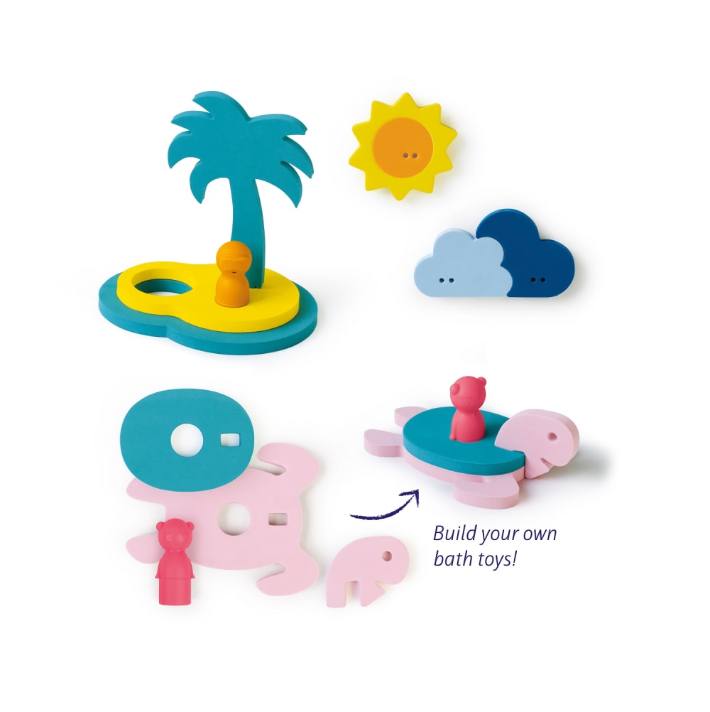 Puzzle de bain 3D L'île au trésor (Quut) - Image 1
