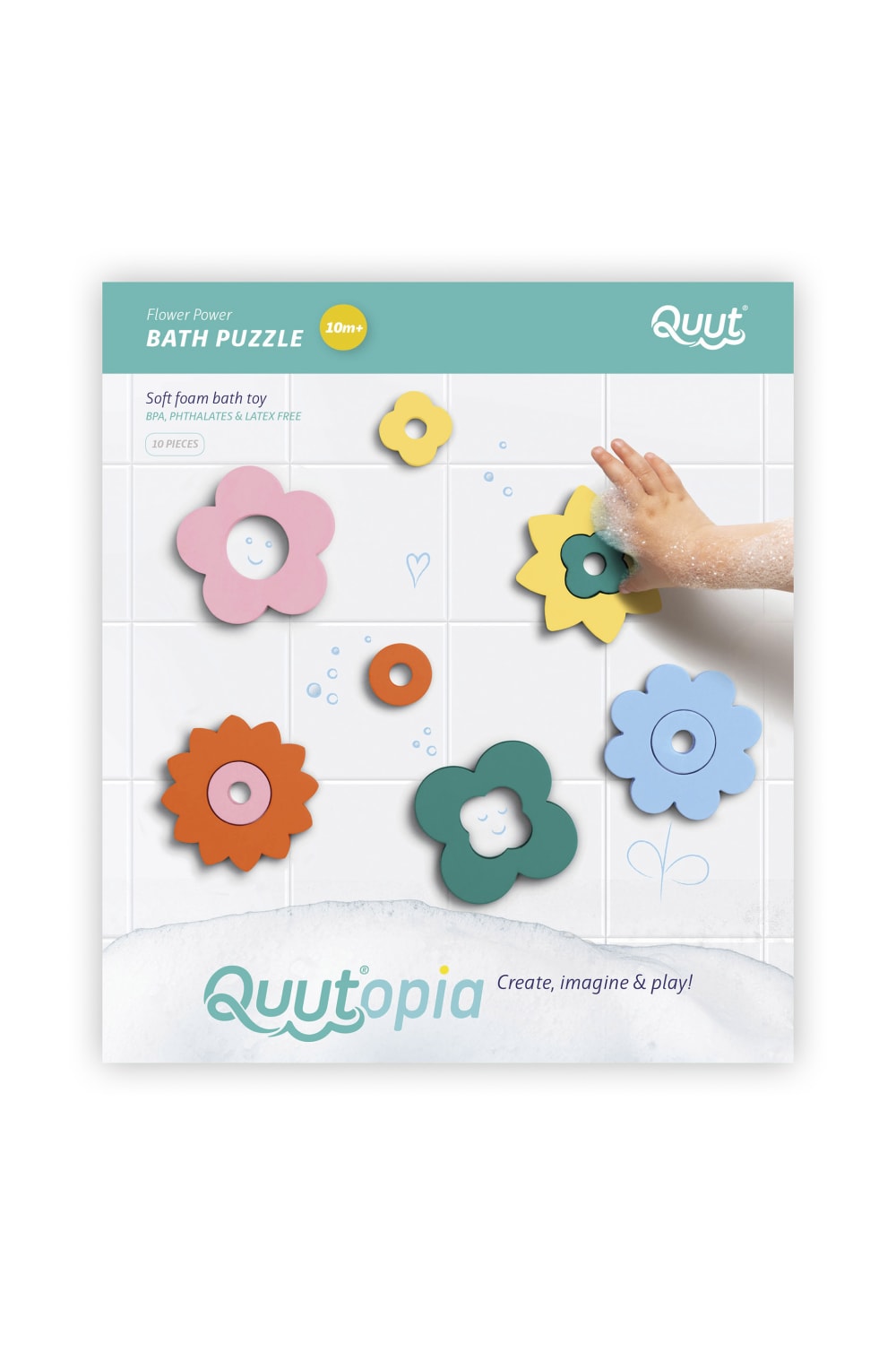 Puzzle de bain  Flower Power (Quut) - Image 1