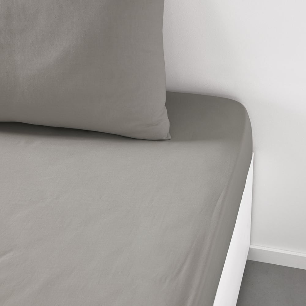 Today Uni-Spannbettlaken Baumwolle 180x200 cm style classic chic Beige Baumwolle
