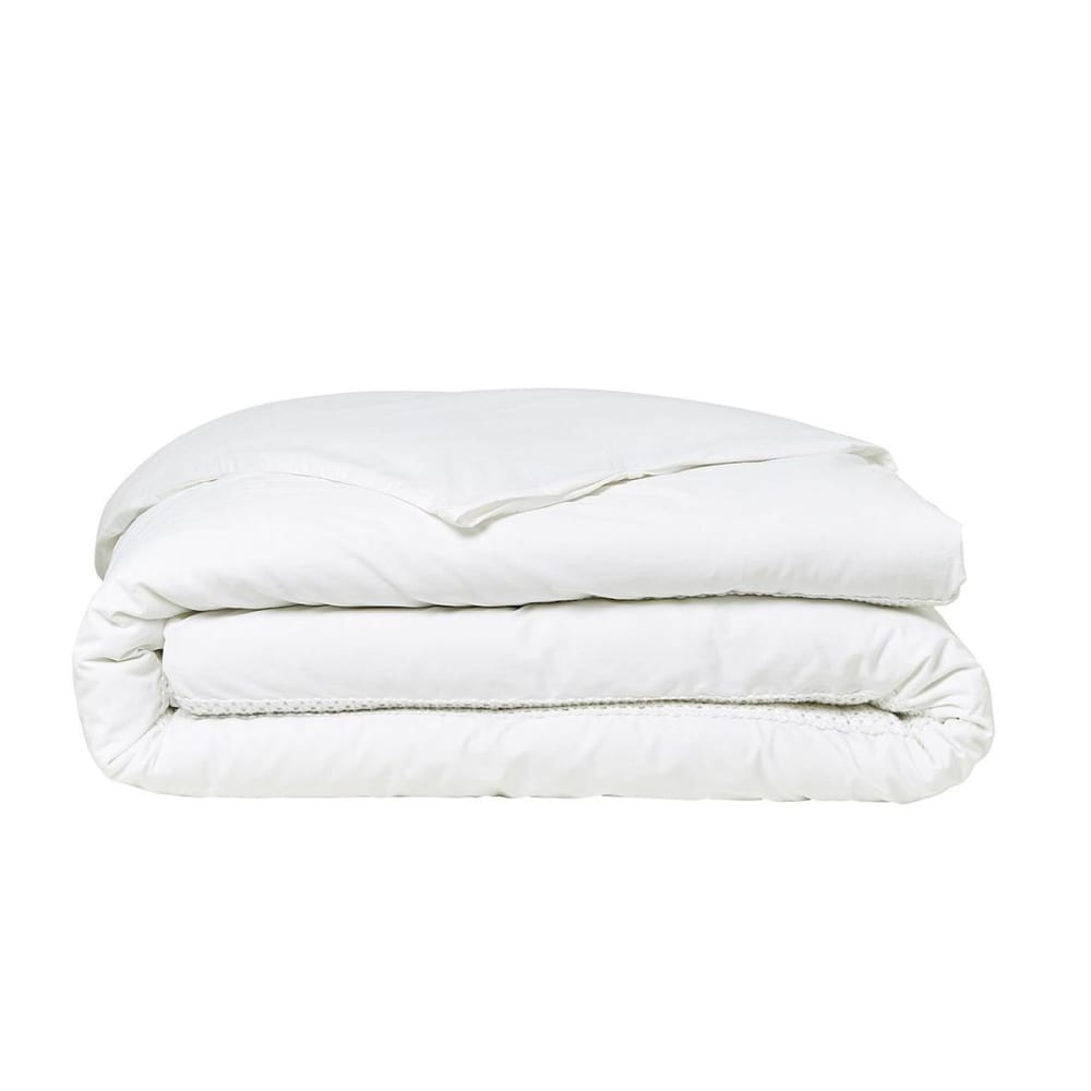 Parure de lit 2 personnes macramé uni coton 240x260 cm blanc — vue 3