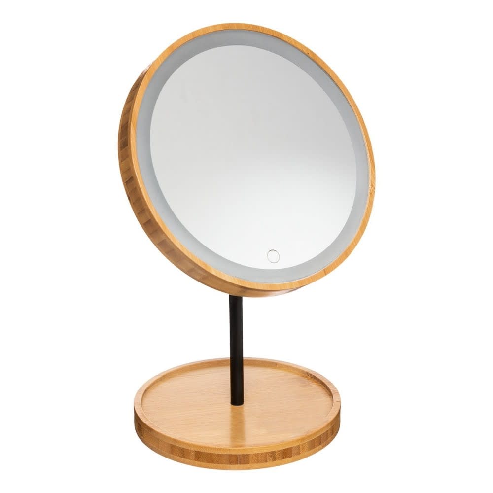 Decoratie Kosmetikspiegel aus Bambus, 18 x 31 cm, braun Beige Bambus