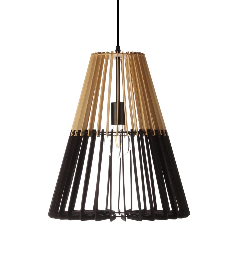 suspension+en+bois+/+liege+noir,+d.40+cm