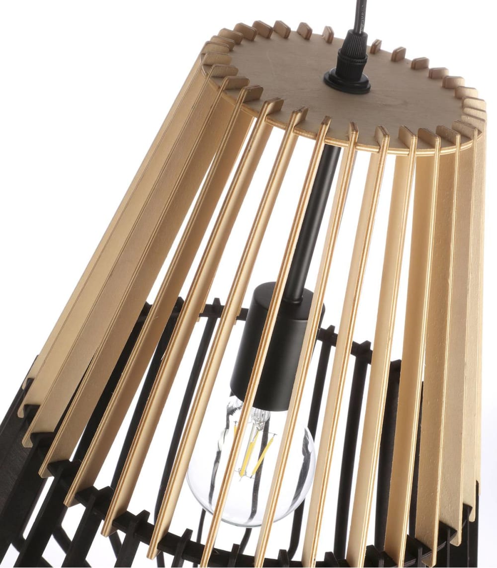 Suspension en bois / liège naturel, d.40 cm — vue 4