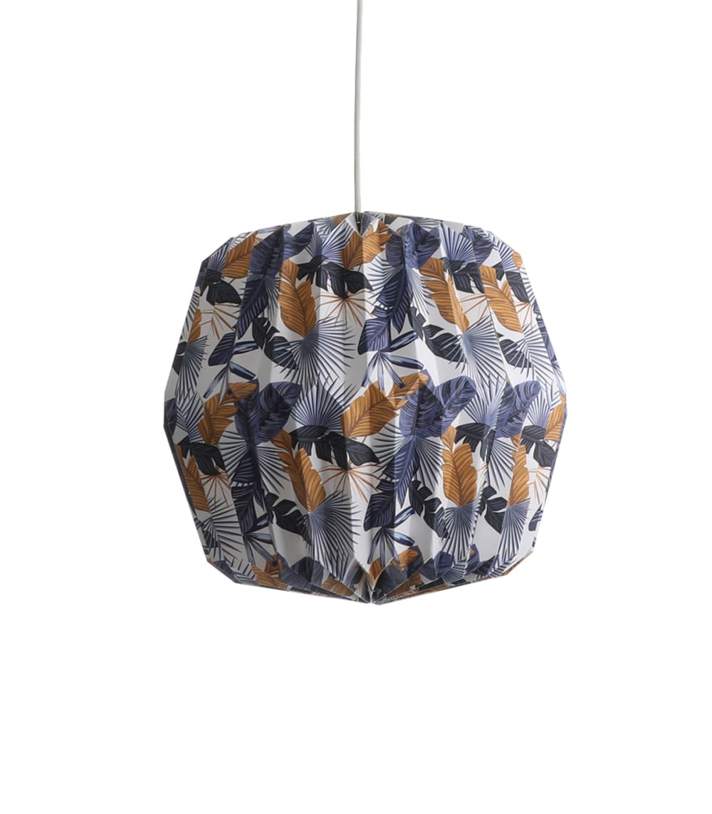 suspension+en+papier+à+motif,+d.40+cm