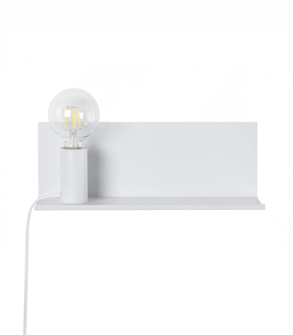 applique en métal blanc, h. 12 cm