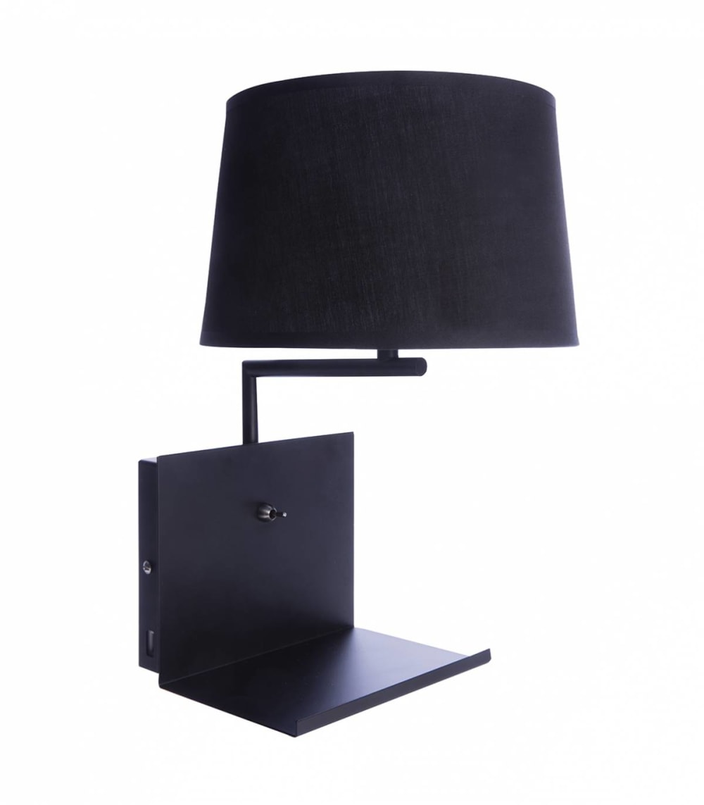 applique+en+textile+noir,+h.+34+cm