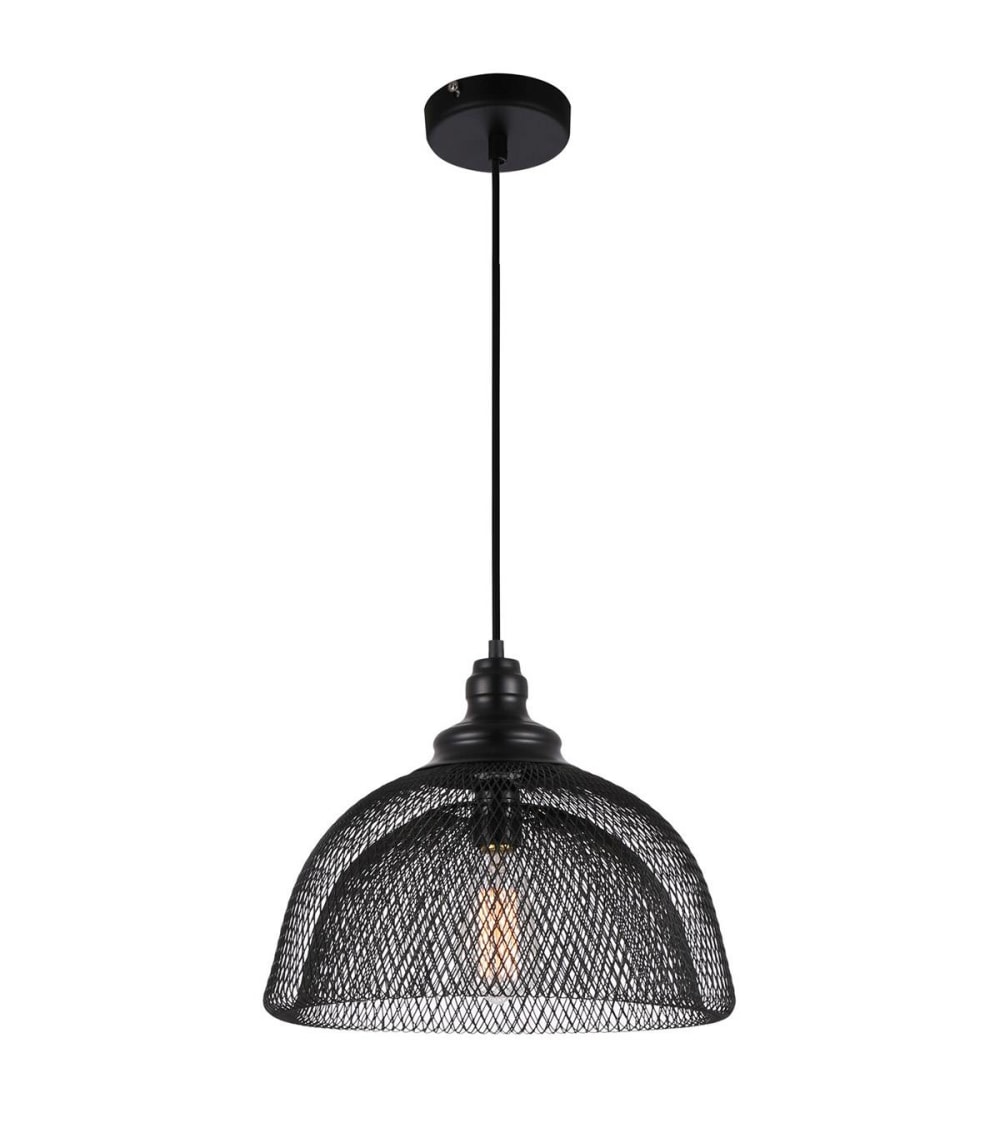 Suspension en métal noir, d.35 cm — vue 4
