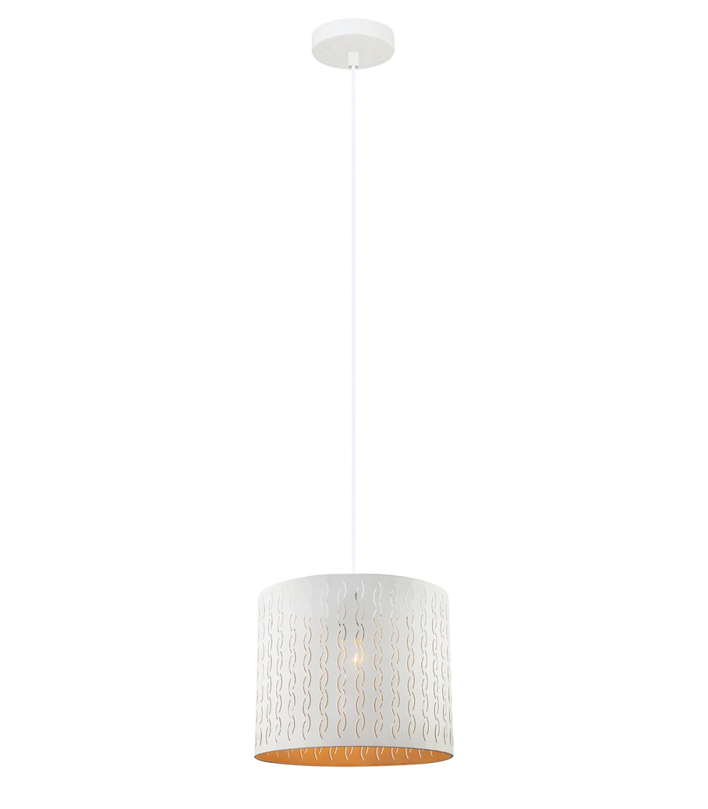 Suspension en métal blanc, d.30 cm — vue 3