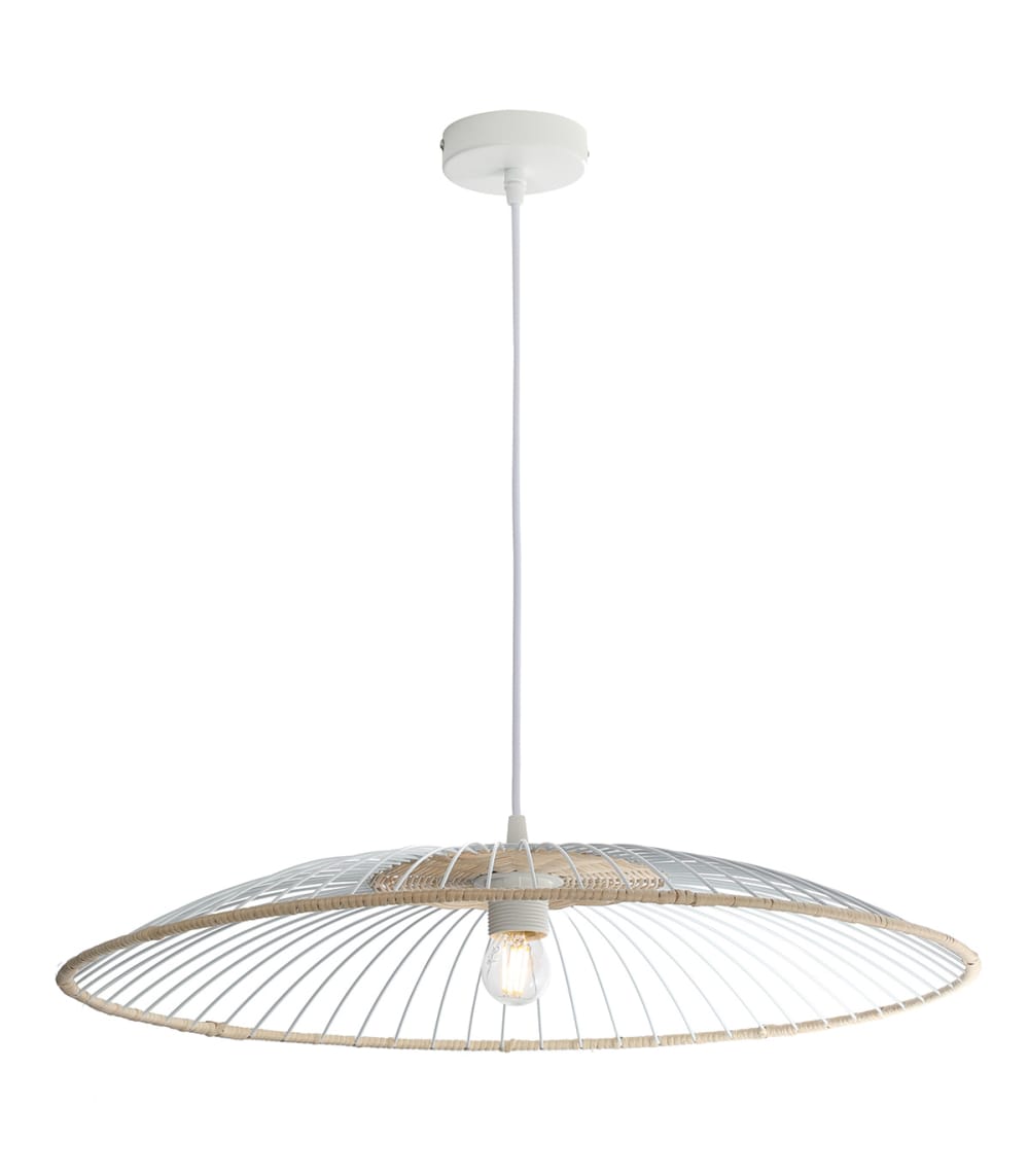 Suspension en métal blanc, d.58 cm — vue 4