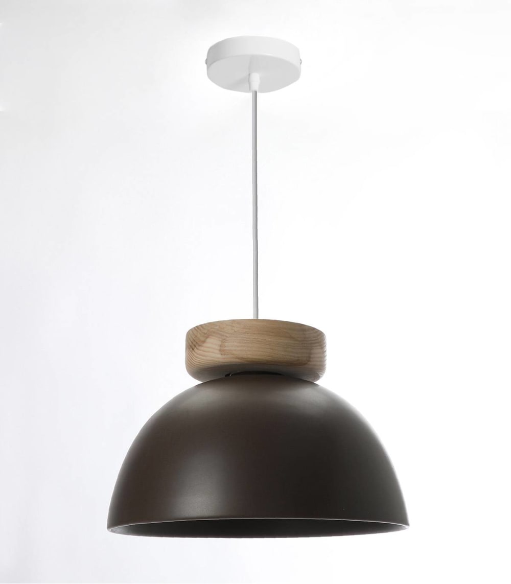 Suspension en céramique marron, d.30 cm — vue 3