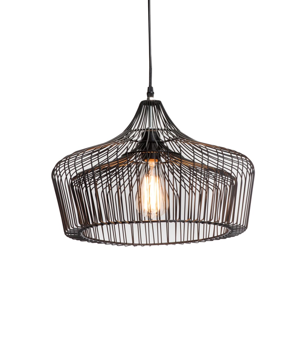 suspension+en+metal+noir,+d.40+cm