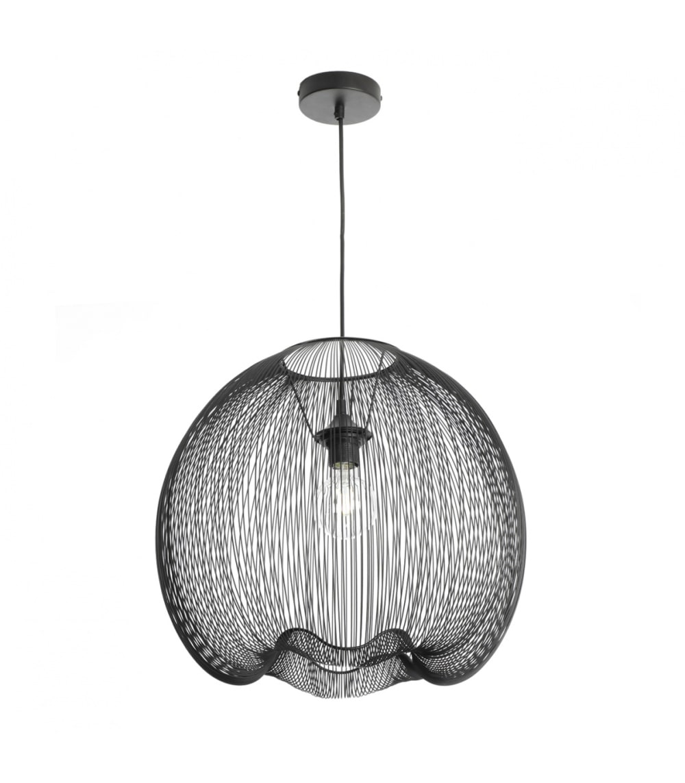 Suspension en métal noir, d.45 cm — vue 4