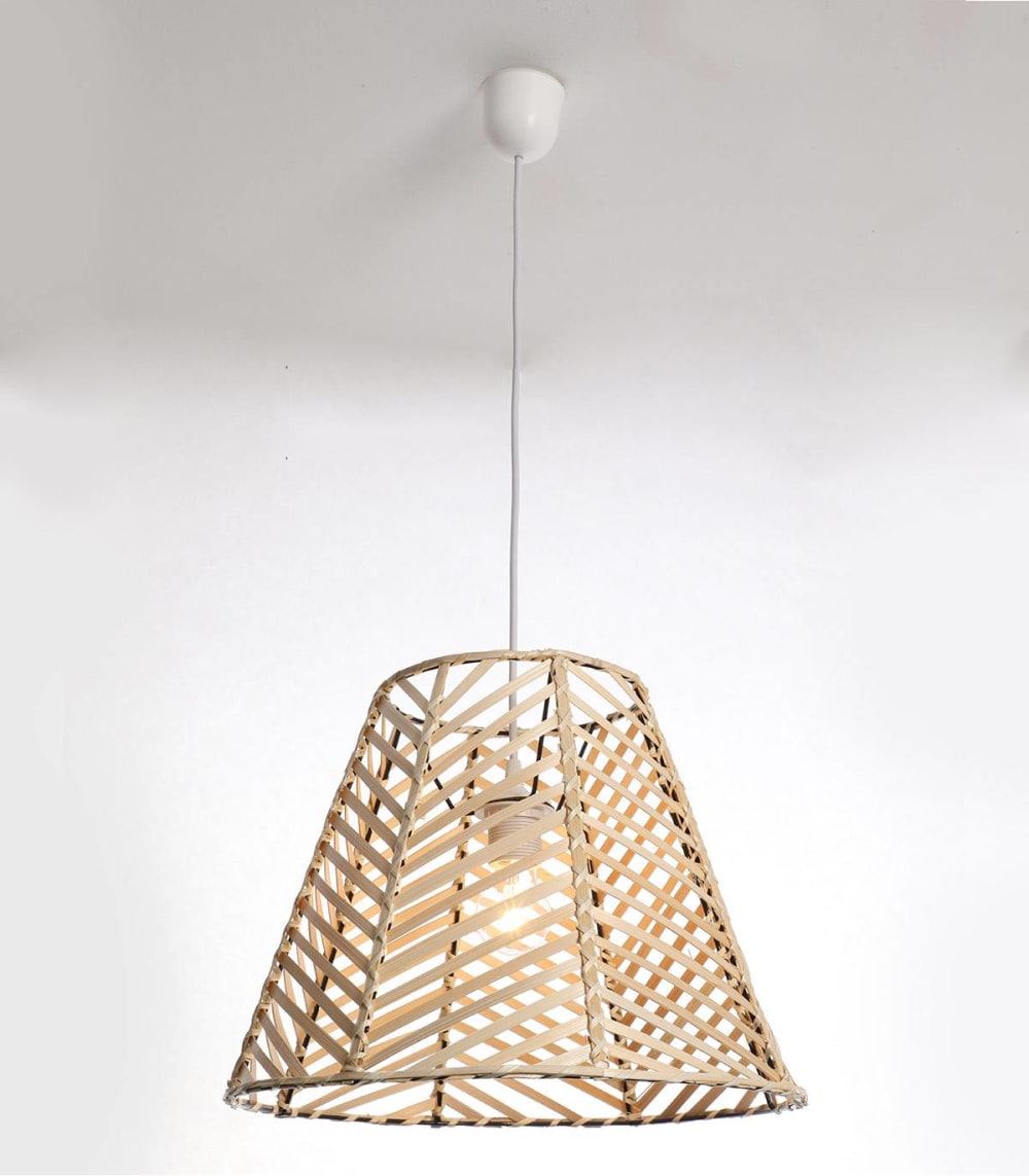 Suspension en bambou naturel, d.38 cm — vue 4