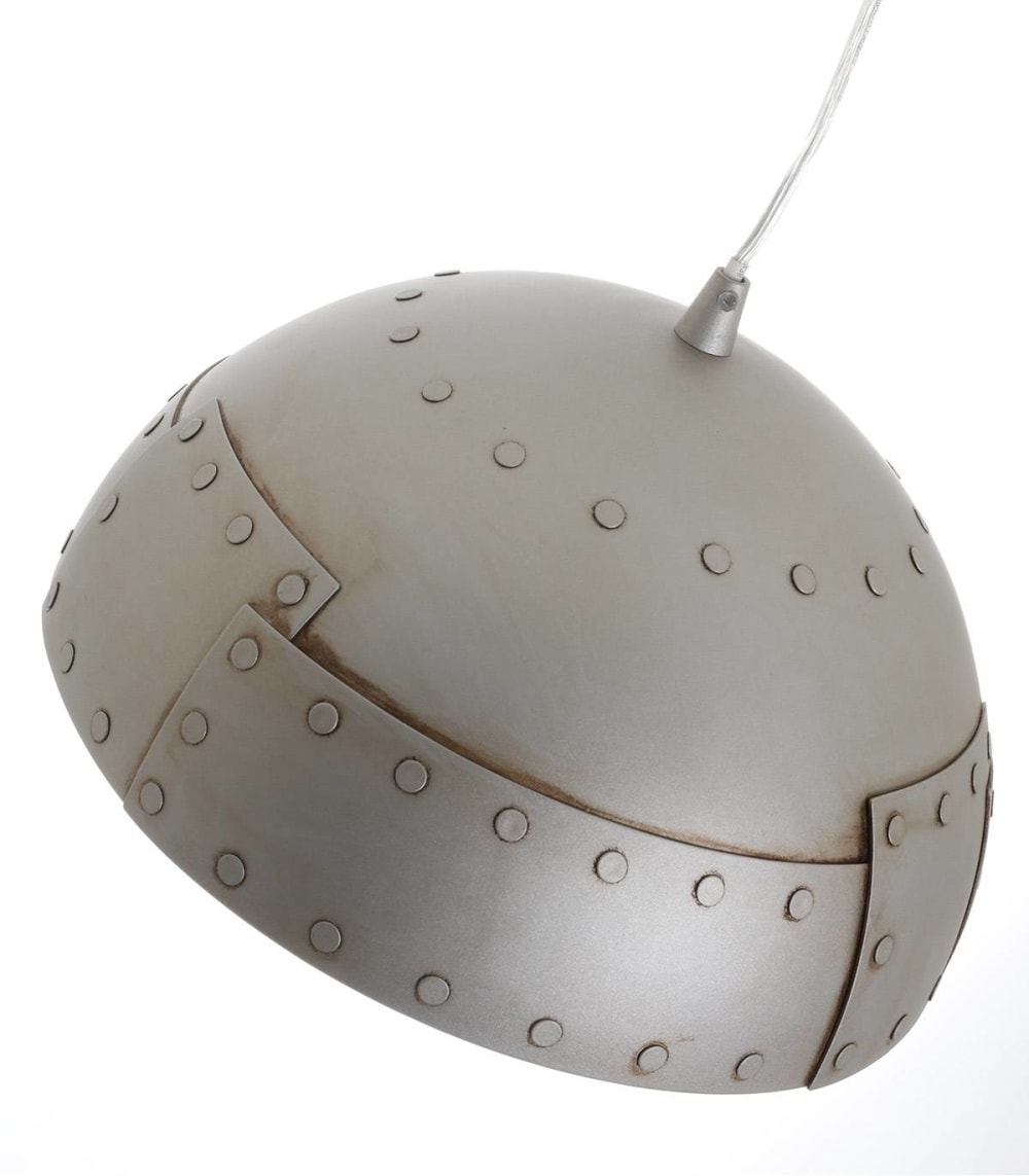 Suspension en métal gris, d.30 cm — vue 3